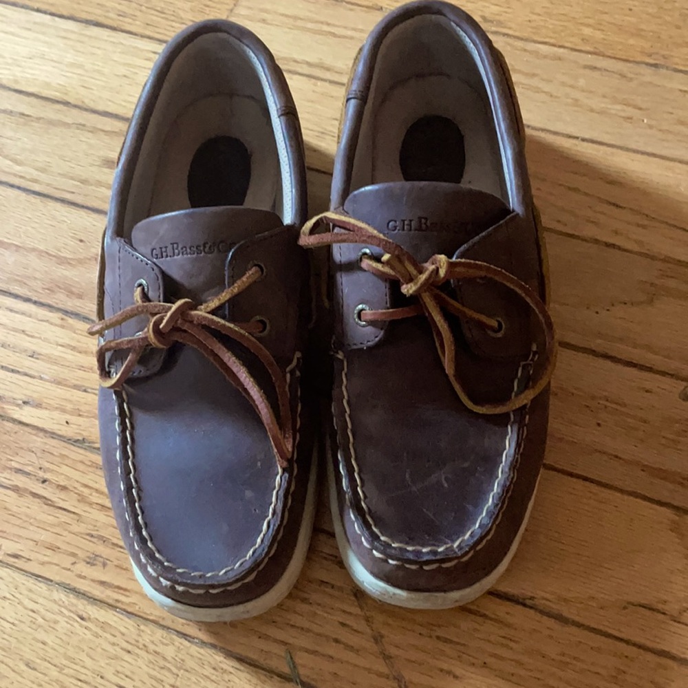 Bass Sailer women’s brown leather shoes size 7.5